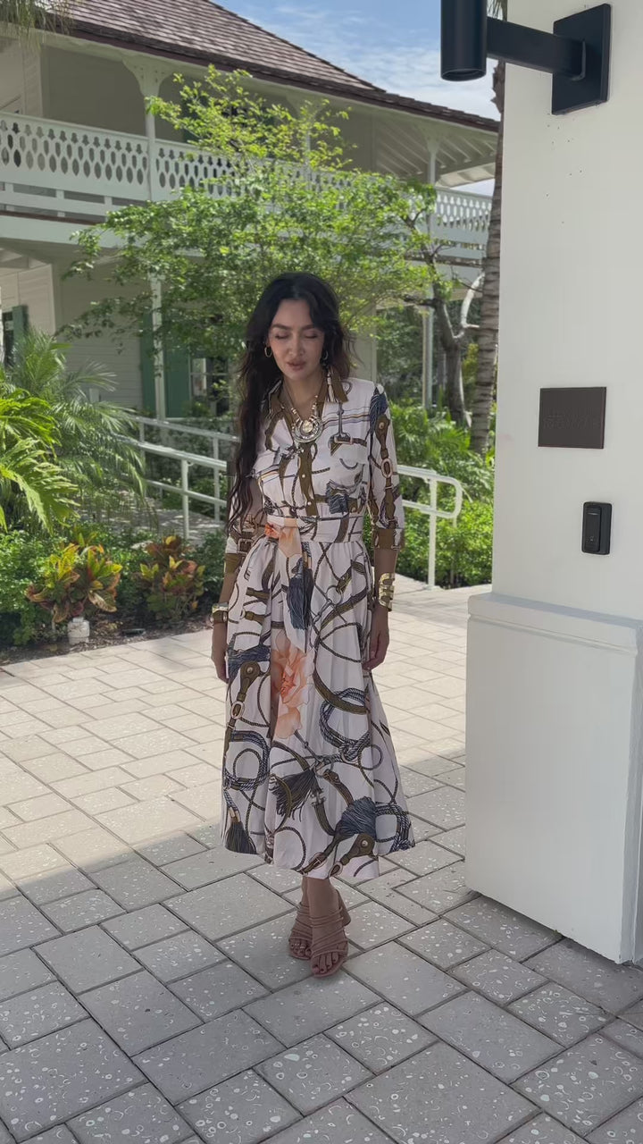 Video of the Desert Dress in Kentucky Ivory print