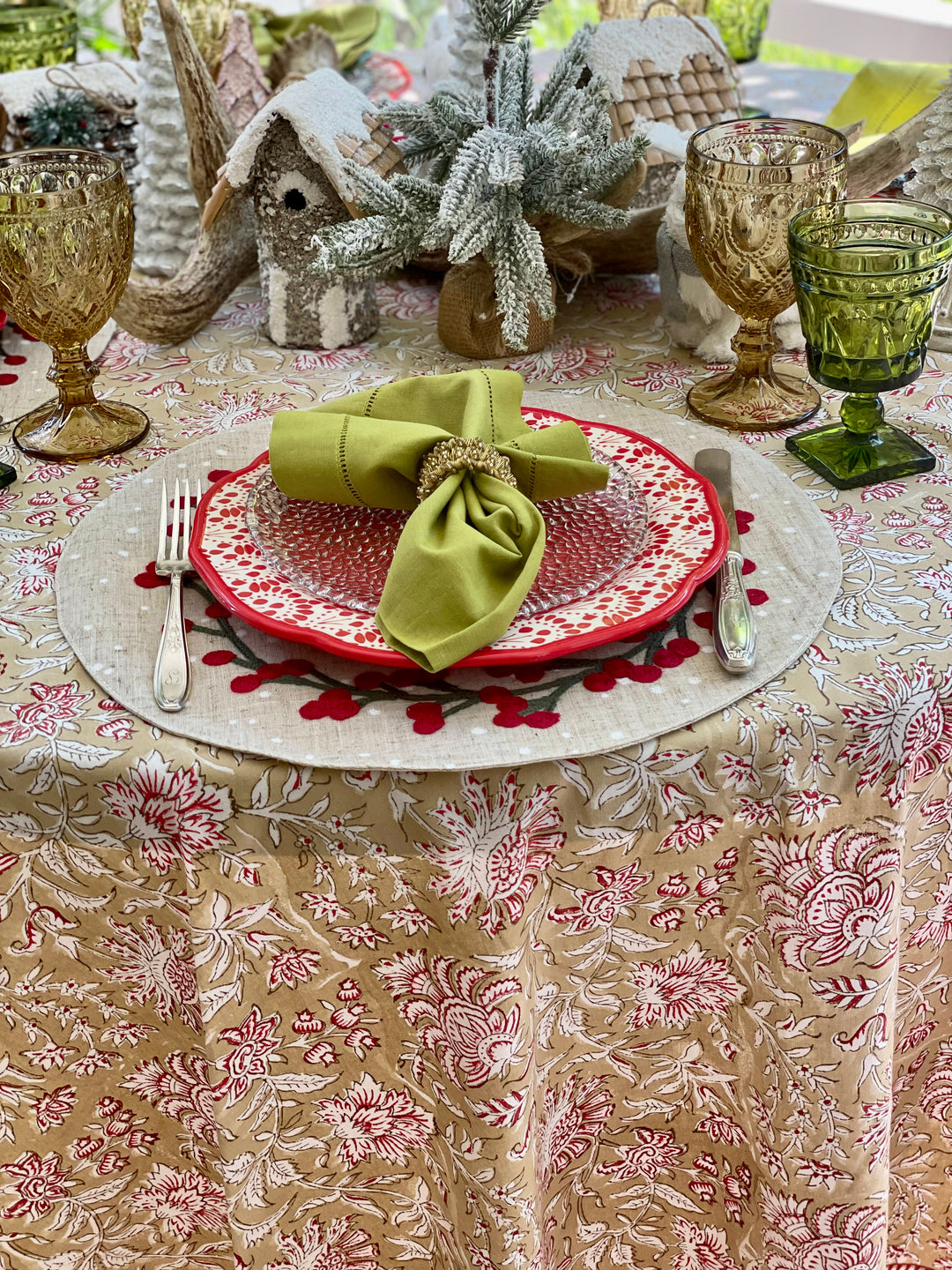 The Candy Cane Tablecloth